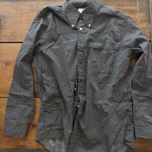 Micro Dot Black Mod Shirt XL